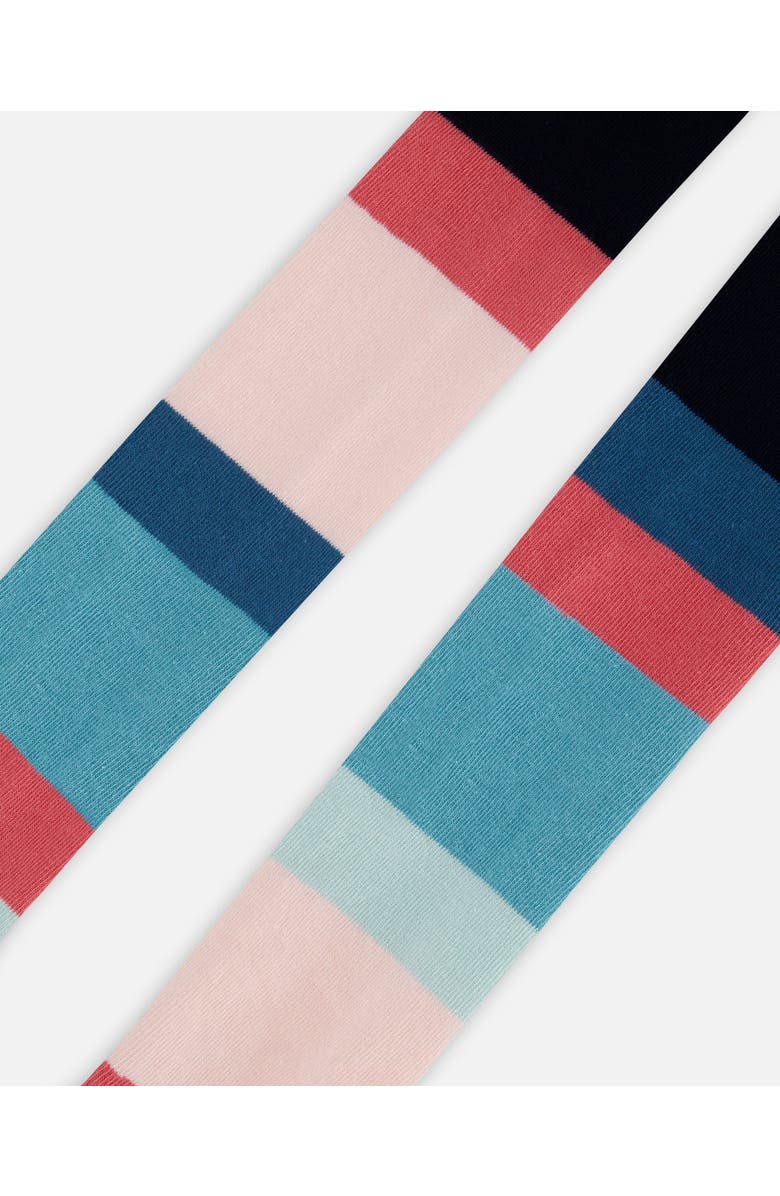 Deux par Deux Girl's Striped Tights Multicolor, Alternate, color, 
