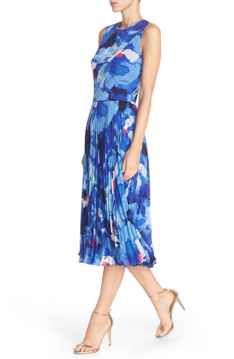 Maggy London Print Chiffon Midi Dress, Alternate, color,