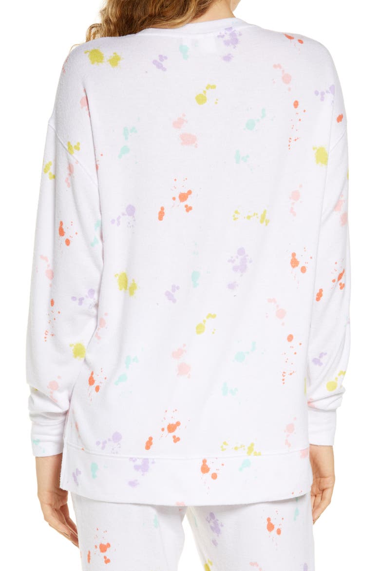 Comfy Sleep Top, Alternate, color, WHITE PAINT SPLATTER