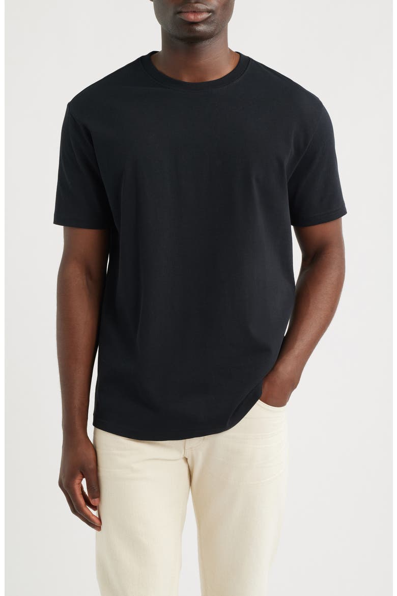 Relaxed Fit Cotton T-Shirt, Main, color, BLACK