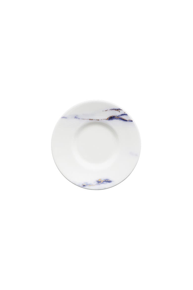 Marble Azure Espresso Cup & Saucer, Alternate, color, White