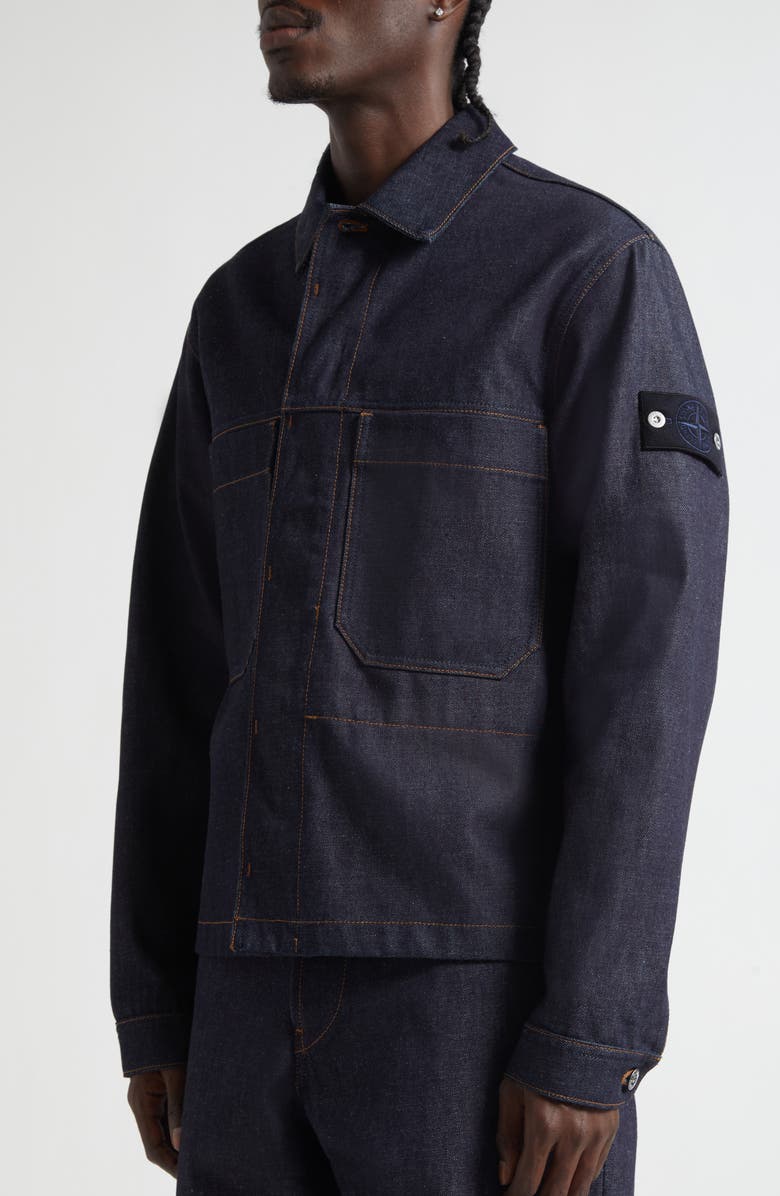 Stone Island Denim Jacket, Alternate, color, Vj200 Indigo Denim-Raw