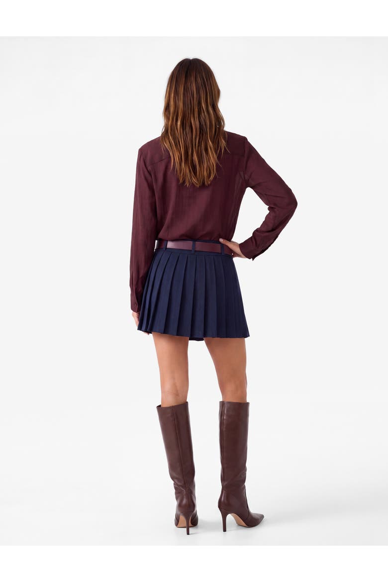Semi Sheer Oversize Shirt, Alternate, color, Plum
