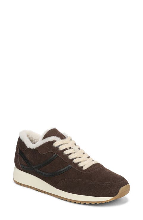 Santa Monica Genuine Shearling Trim Sneaker