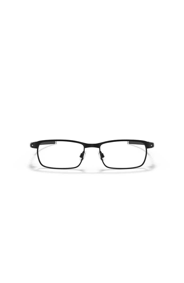 Oakley 52mm Rectangle optical glasses, Alternate, color, Black