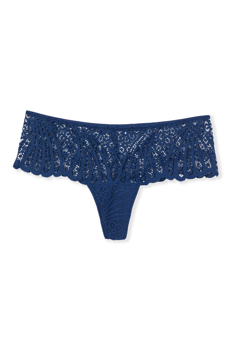 Etreinte Embroidered Panties, Alternate, color, NAVY
