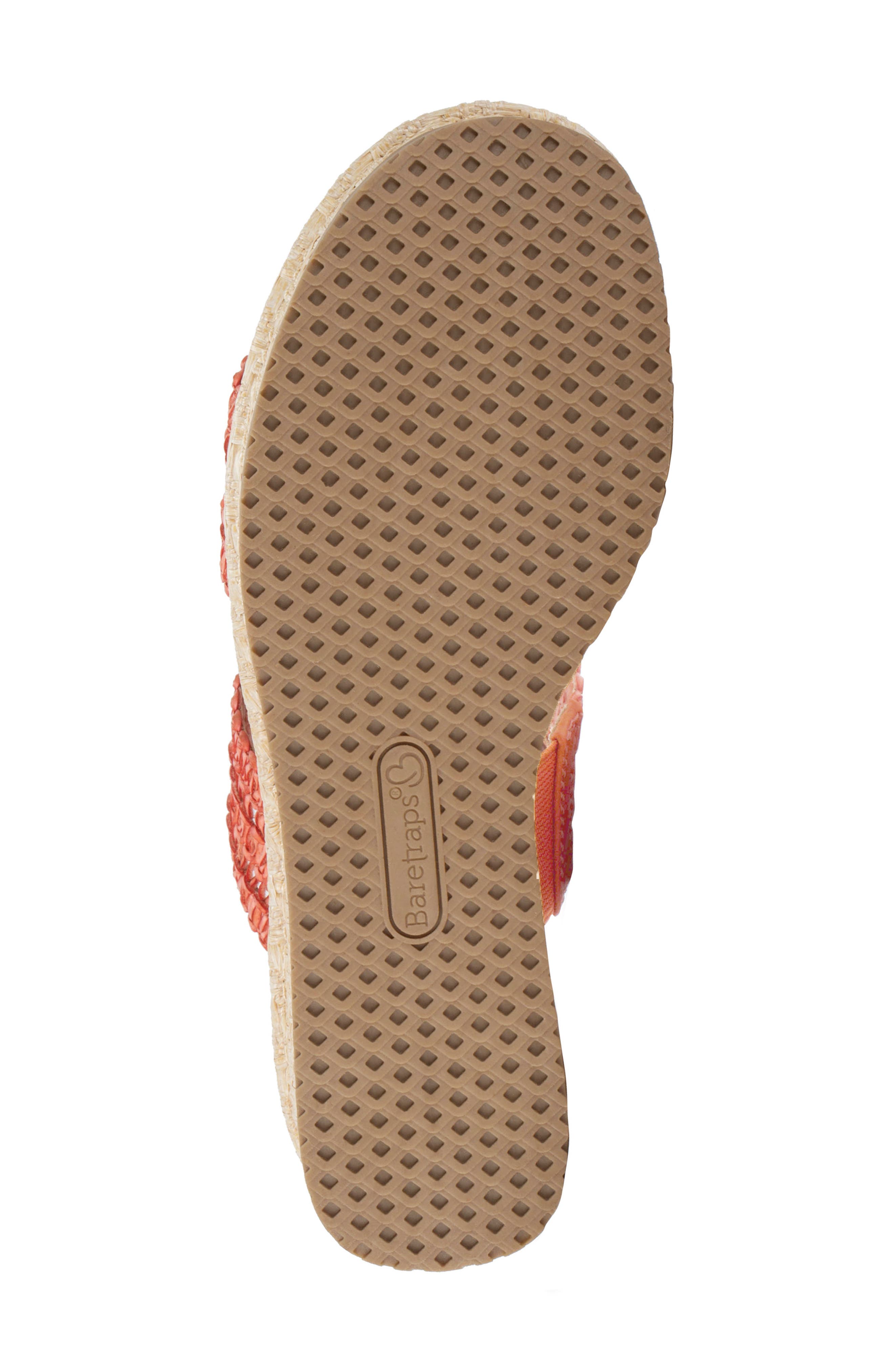 Sophie Wedge Sandal, Alternate, color, ORANGE AID
