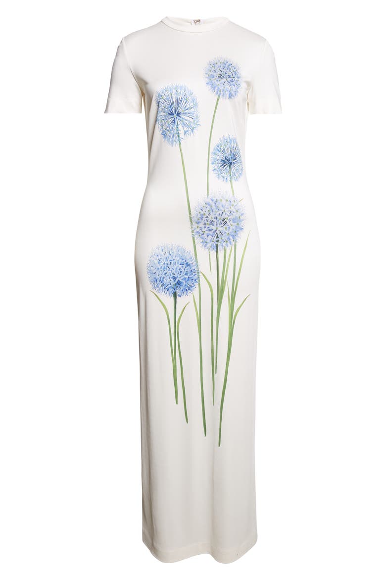 Allium Stretch Jersey Dress, Alternate, color, BLUE/ WHITE