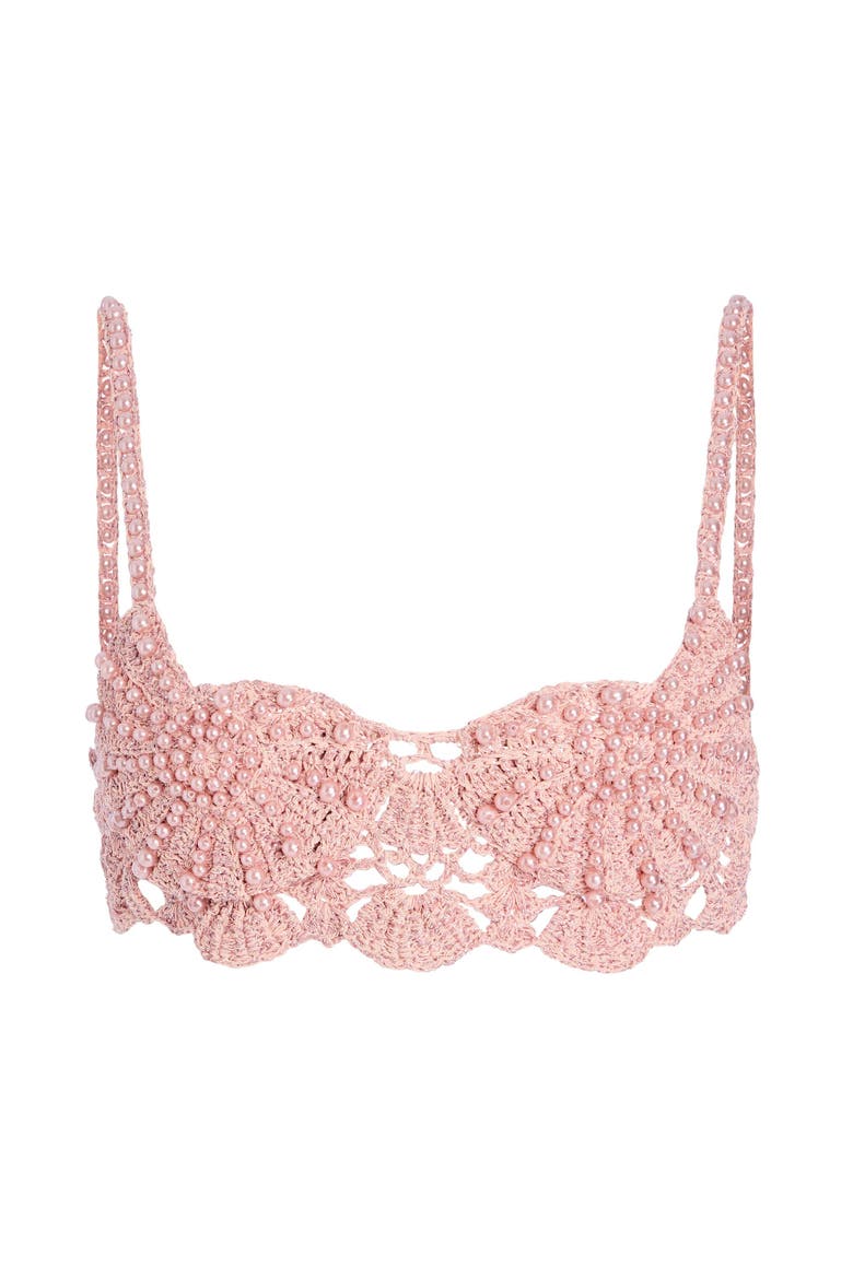 Bellini Crochet Top, Alternate, color, Metallic Peche