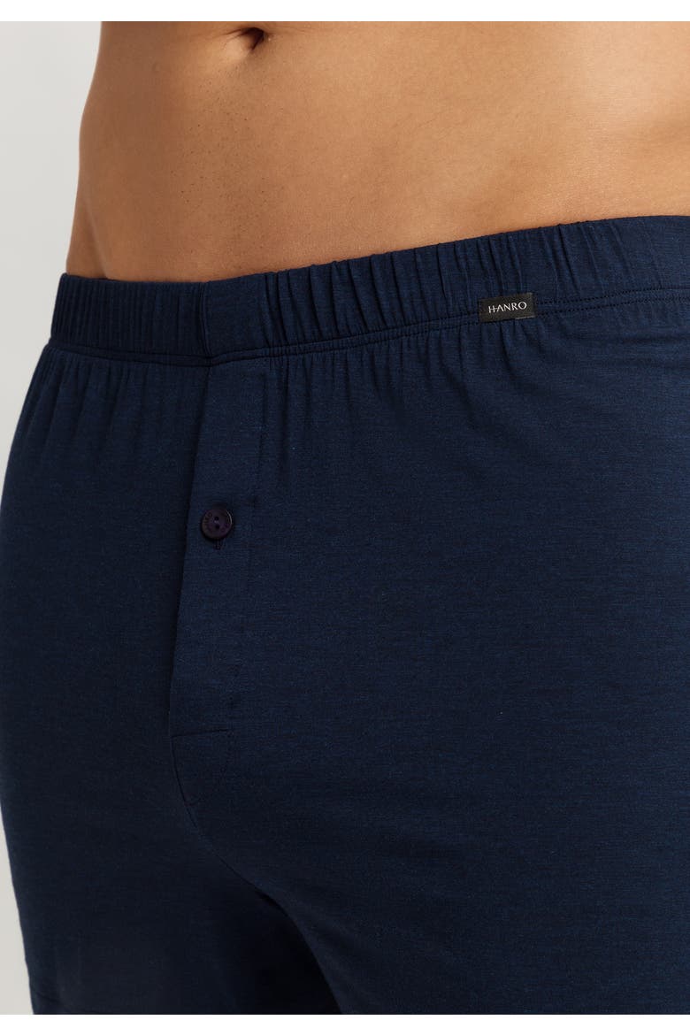 Casuals Single Jersey Boxers With Button Fly, Alternate, color, Deep Navy