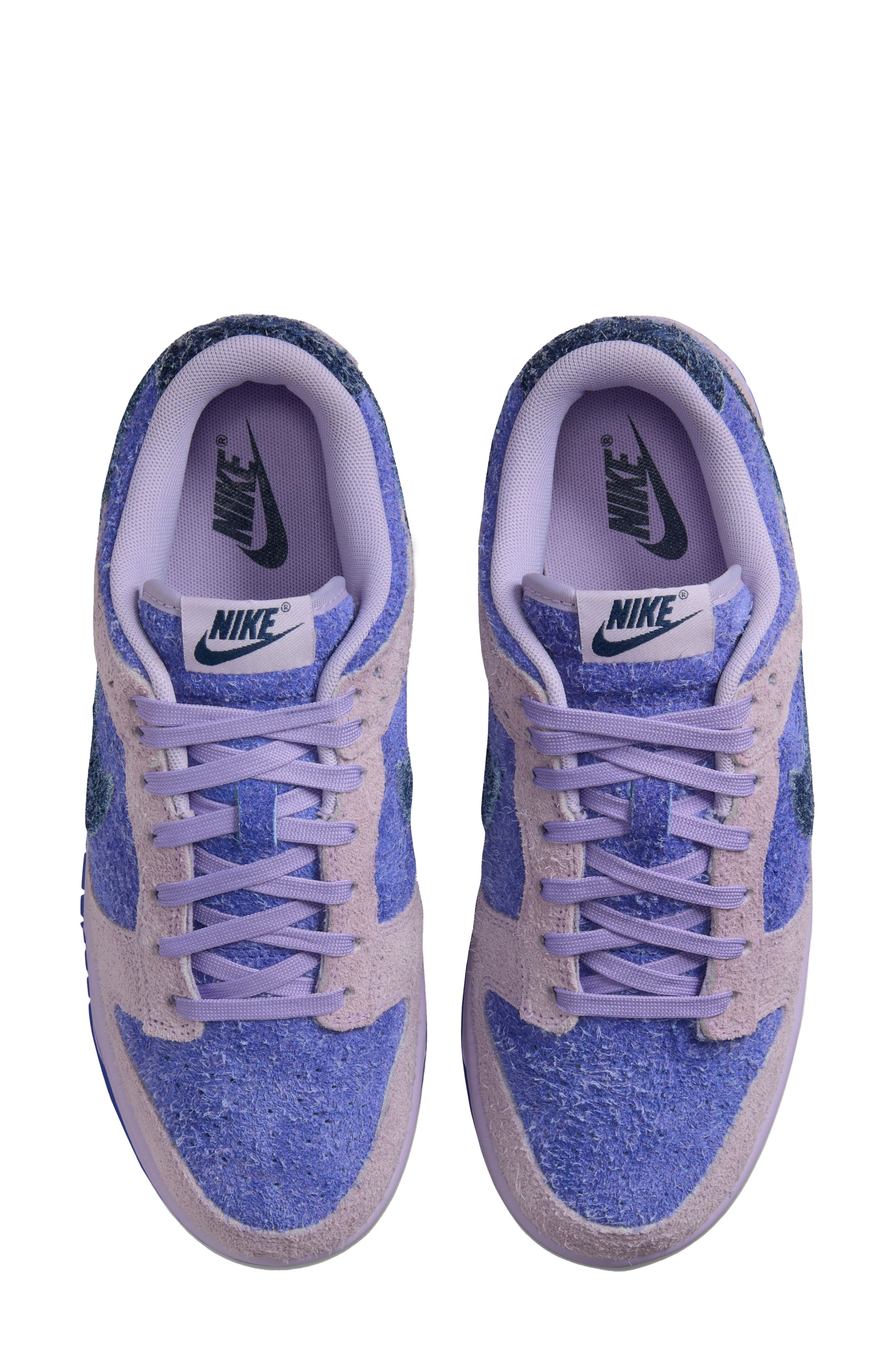 Dunk Low SE Basketball Sneaker, Alternate, color, HYDRANGEAS/ DEEP ROYAL BLUE