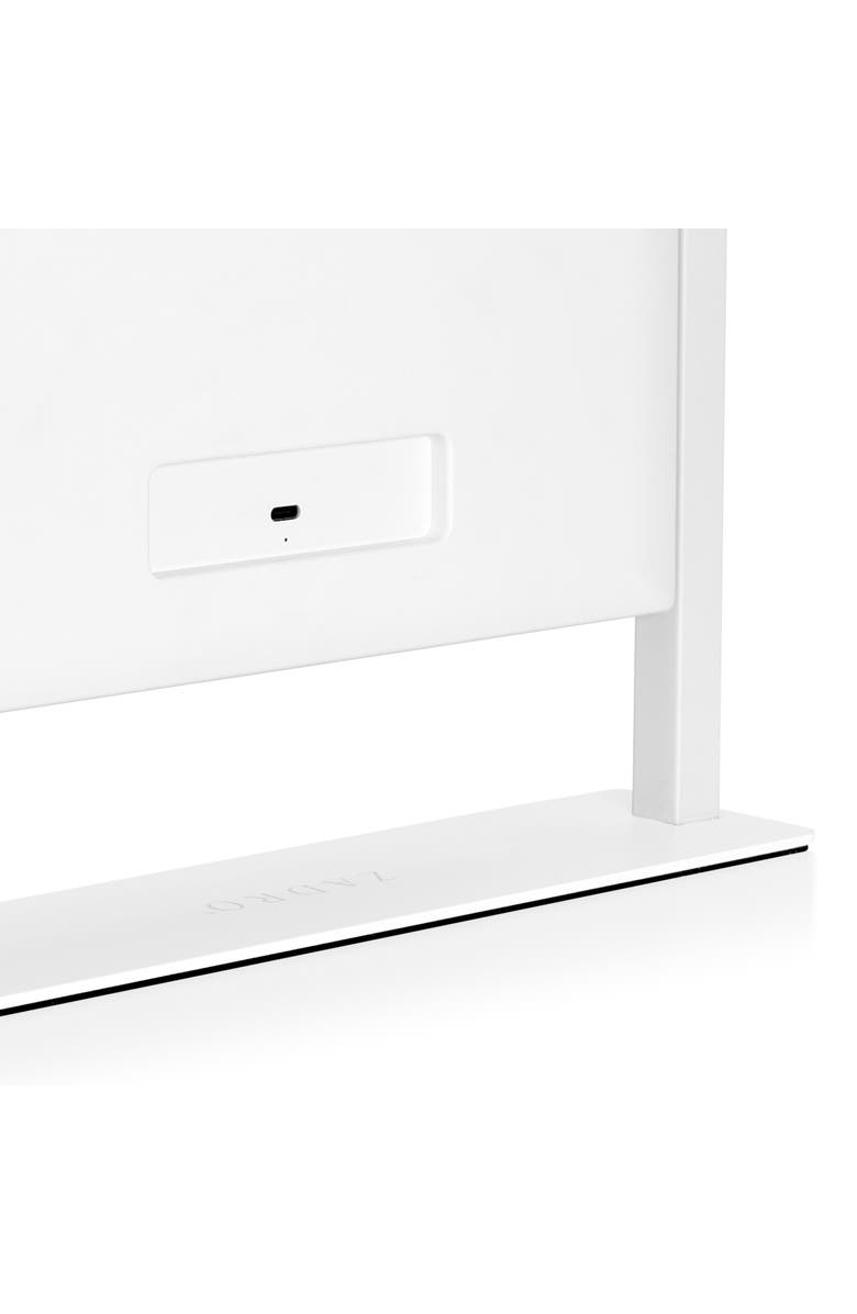 Zadro Small Vertical Hollywood Makeup Mirror with Lights, Alternate, color, White