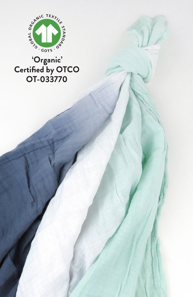 HONEST BABY 6-Piece Take Me Home Organic Cotton Gift Set, Alternate, color, Twinkle Star White/ Sage