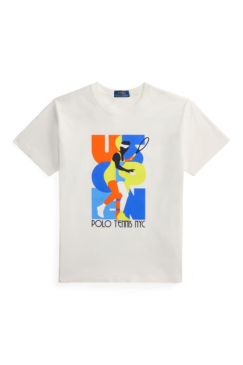 US Open® Collection Tennis Graphic Cotton Jersey T-Shirt, Alternate, color, WHITE