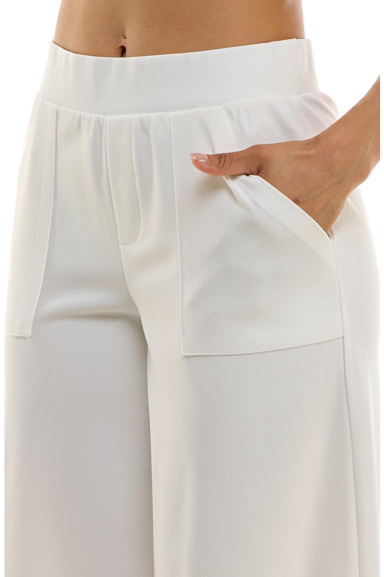 Elastic Waist Culotte Pants, Alternate, color, IVORY