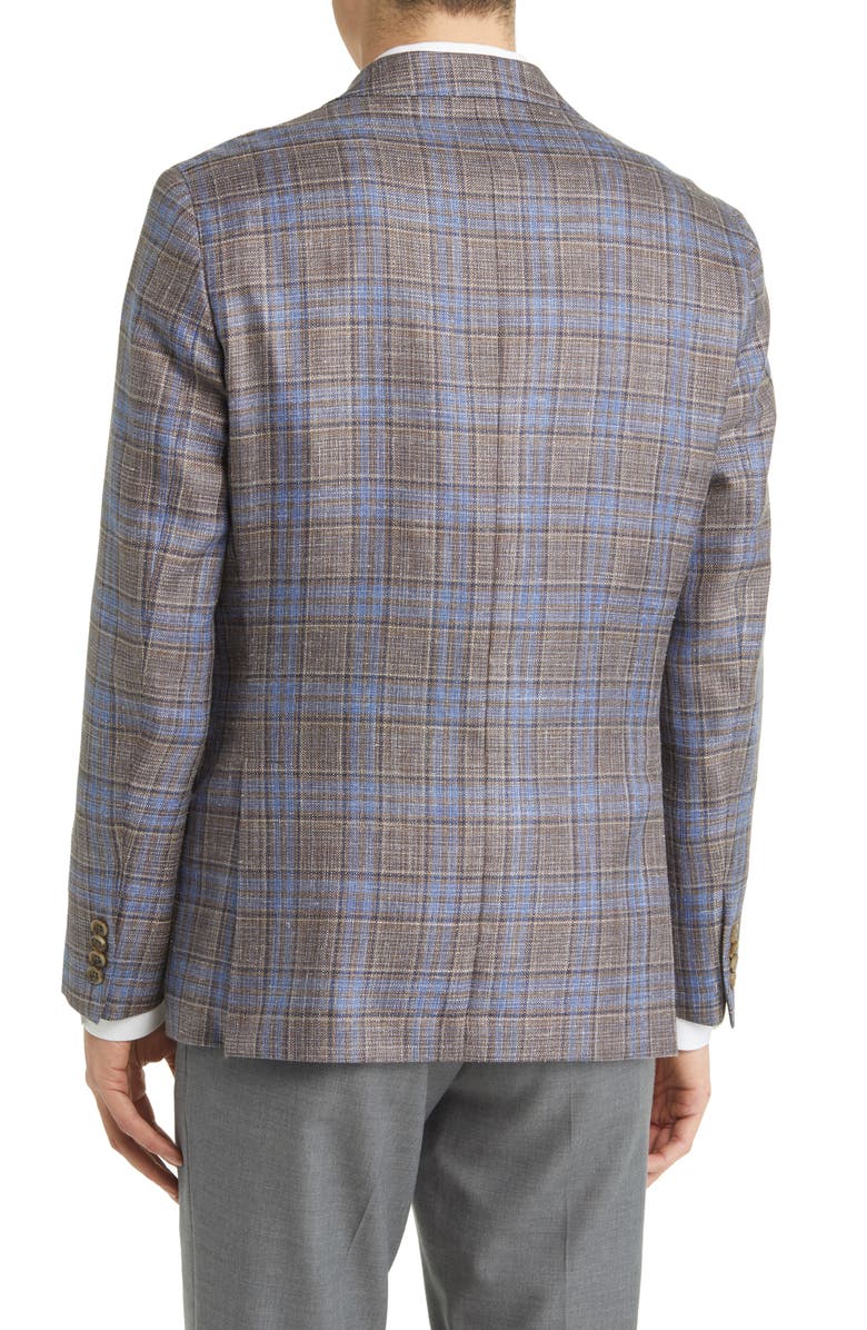 Jack Victor McAllen Soft Construction Wool Blend Sport Coat, Alternate, color, Brown