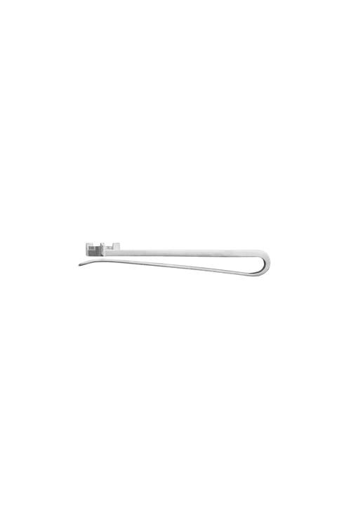 Burberry B Charm Tie Bar In Silver
