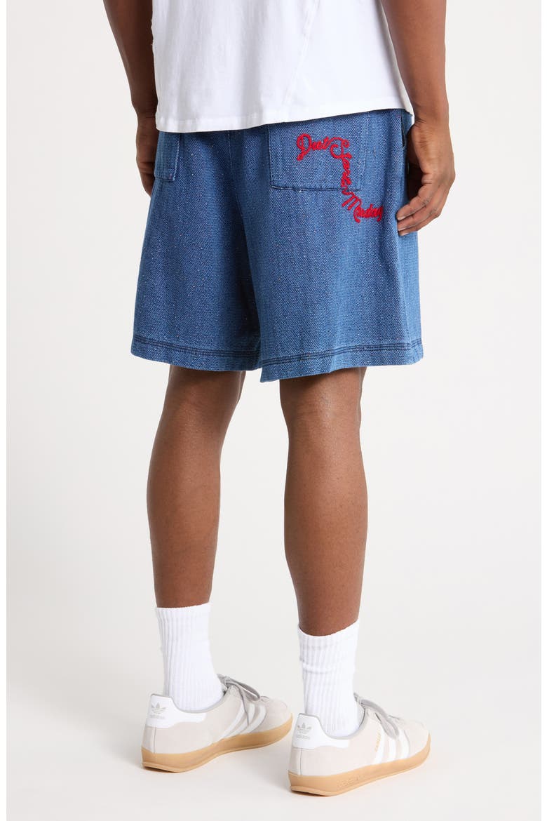 Dropoff Drawstring Shorts, Alternate, color, INDIGO/ RED