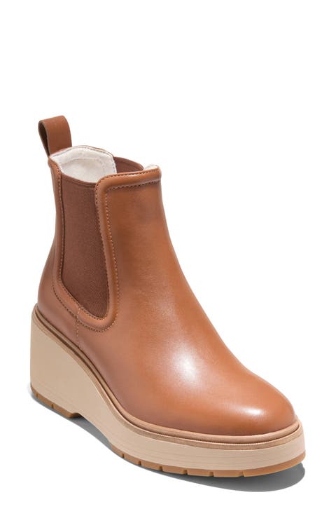 Zerogrand Cityquest Waterproof Wedge Chelsea Boot (Women)