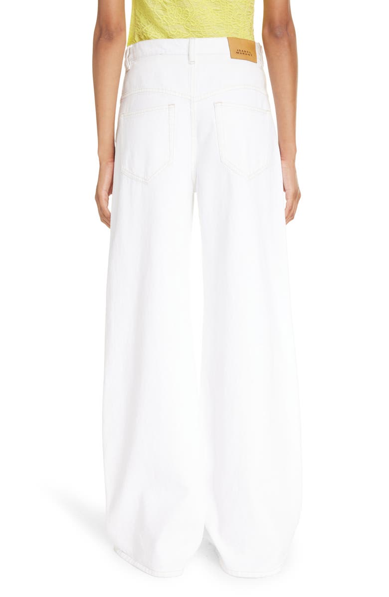 Isabel Marant Lemony High Waist Wide Leg Jeans, Alternate, color,