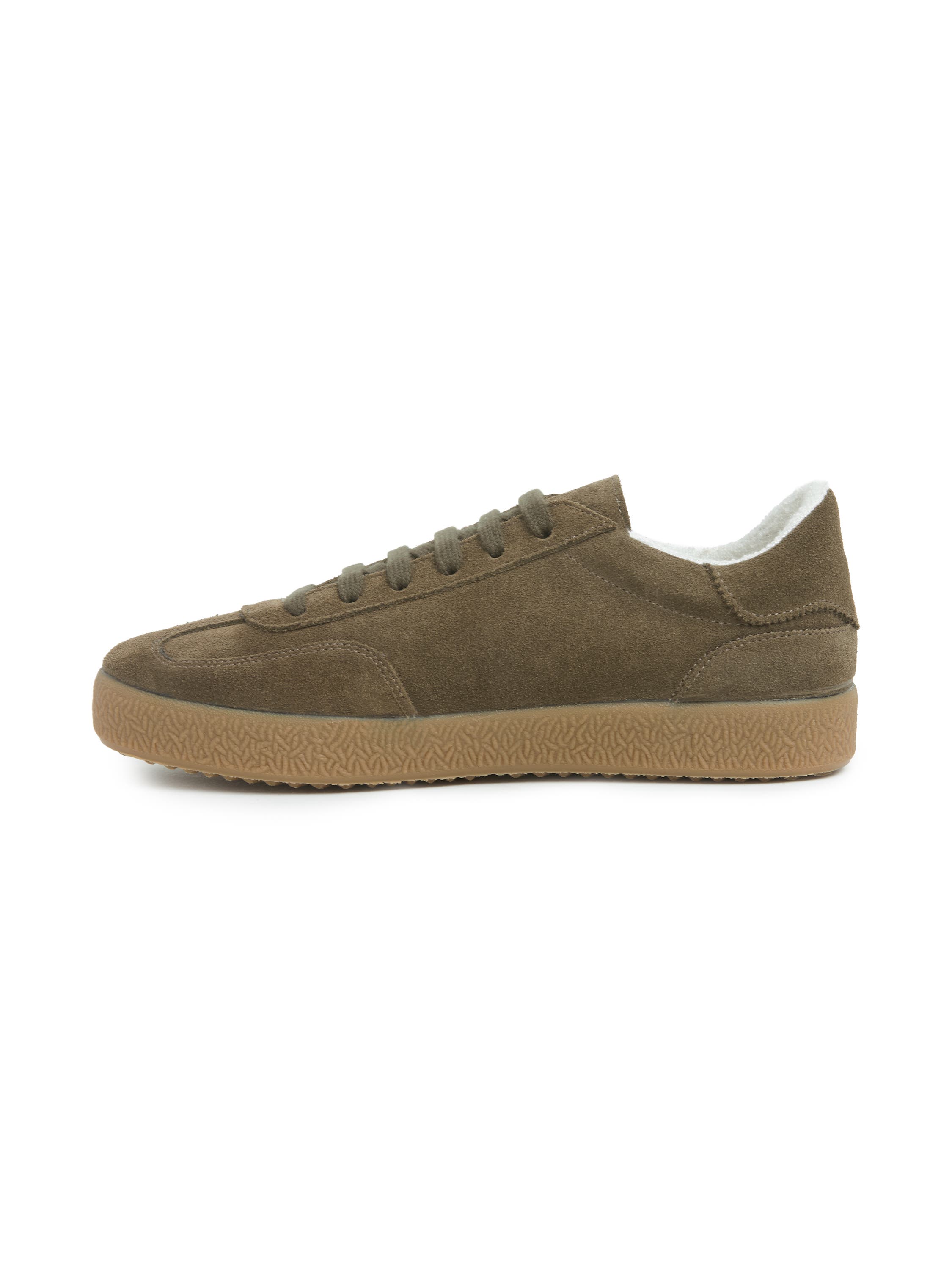 Crepe Sole Trainer, Alternate, color, Khaki