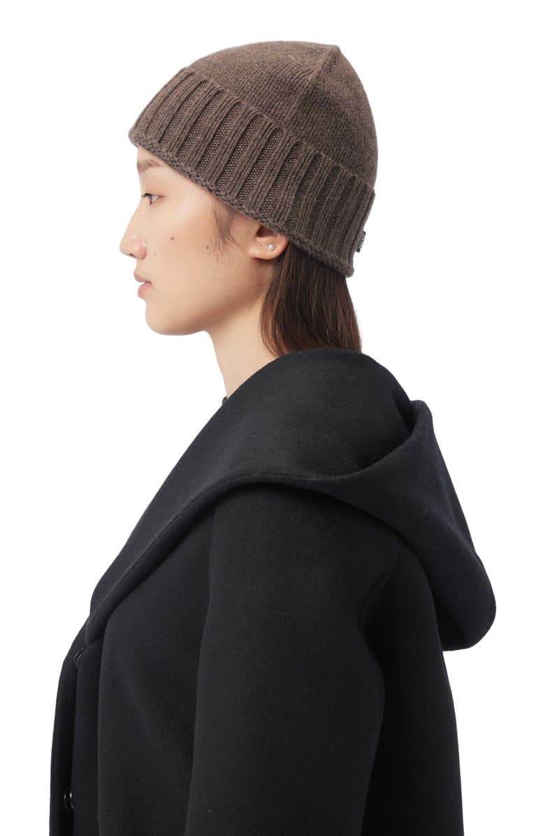 GOBI Mongolian Cashmere Cashmere Rib Knit Hat Unisex, Alternate, color,