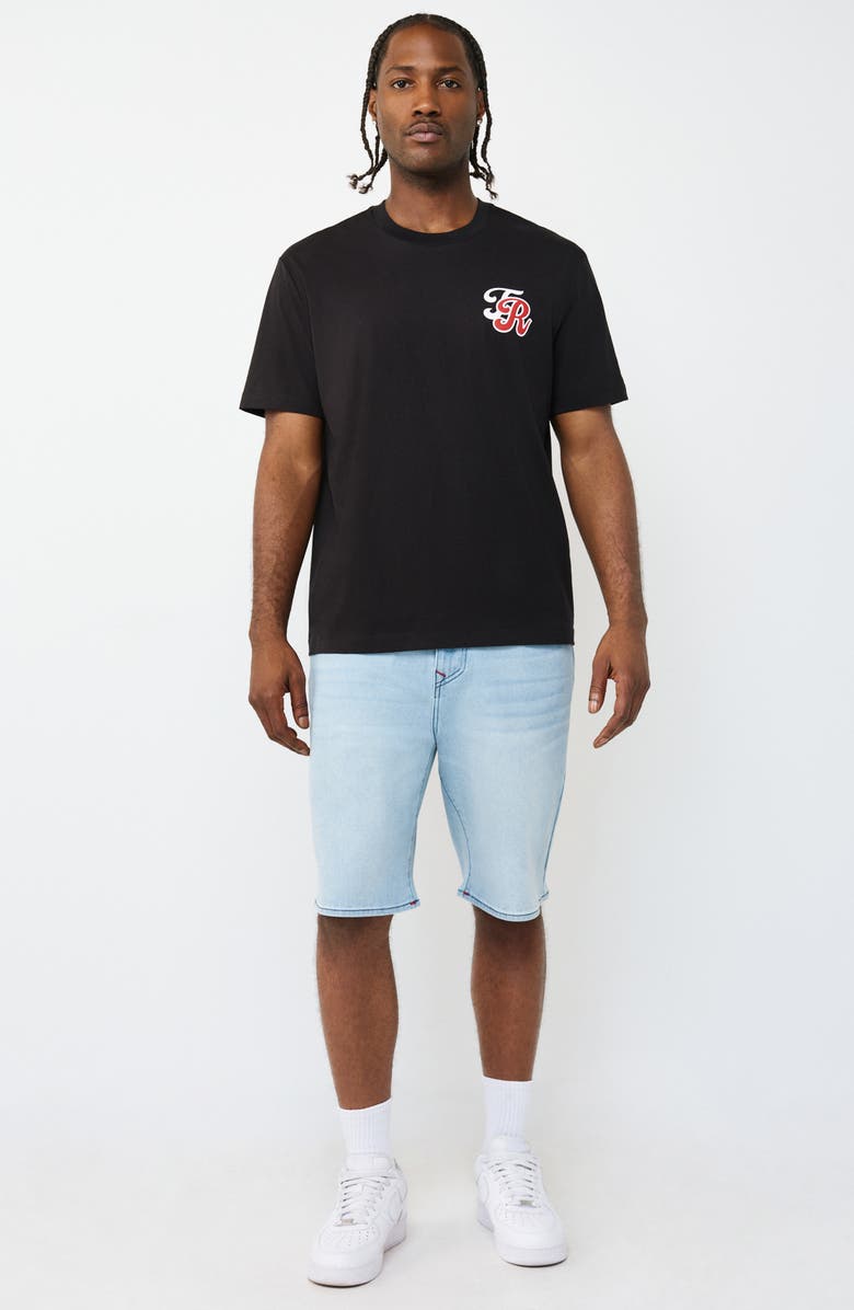 True Religion Bobby Baggy Shorts, Alternate, color, Light Journey