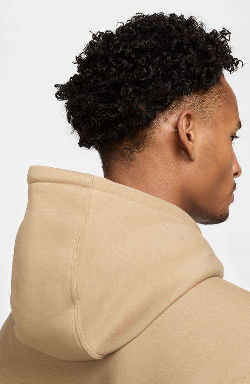 Nike Club Fleece Pullover Hoodie In Brown
