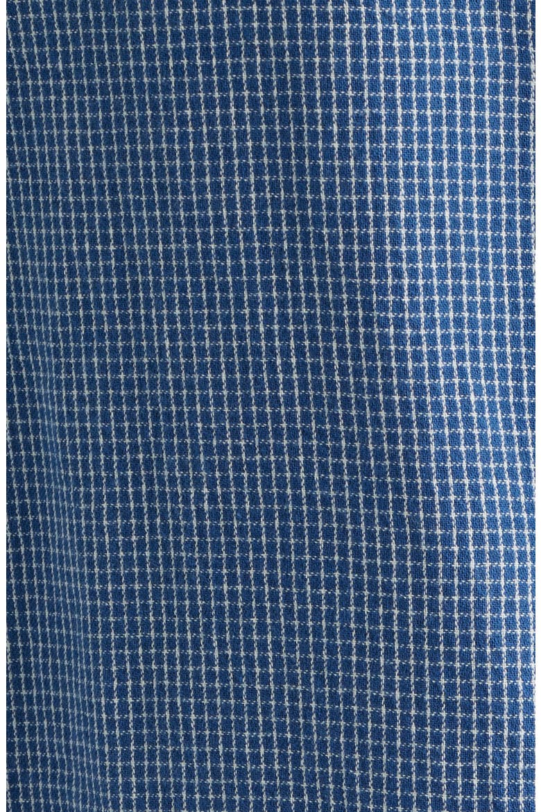 Check Relaxed Fit Cotton Flannel Button-Up Shirt, Alternate, color, BLUE