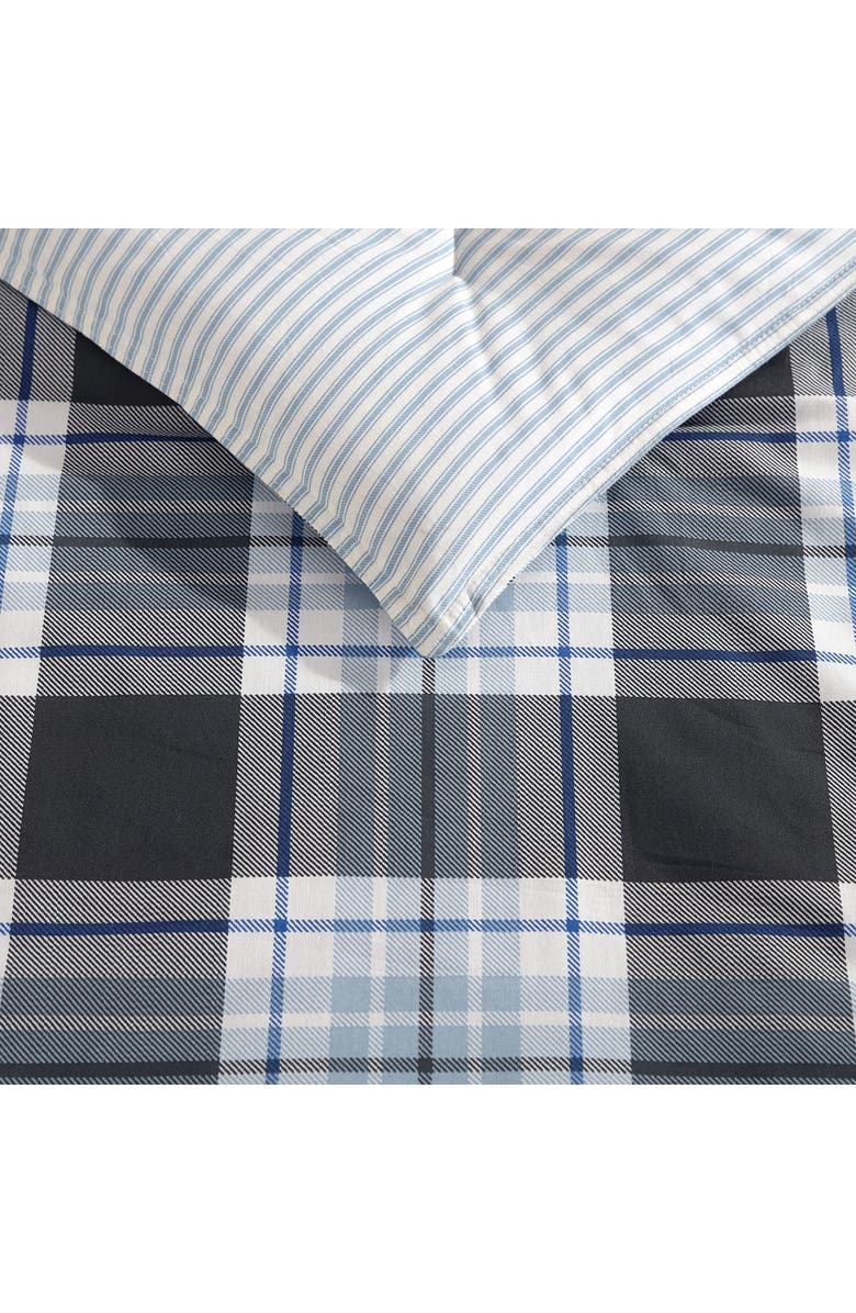 Eddie Bauer Lewis Plaid Comforter and Sham Set, Alternate, color, Atlantic