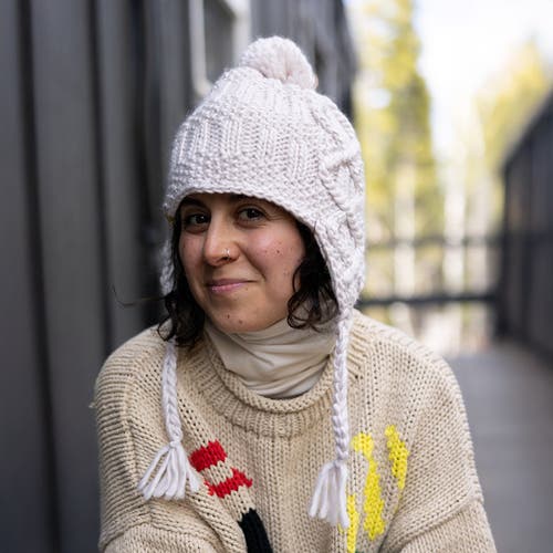 Turtle Fur Merino Wool Gianna Earflap Beanie In Black