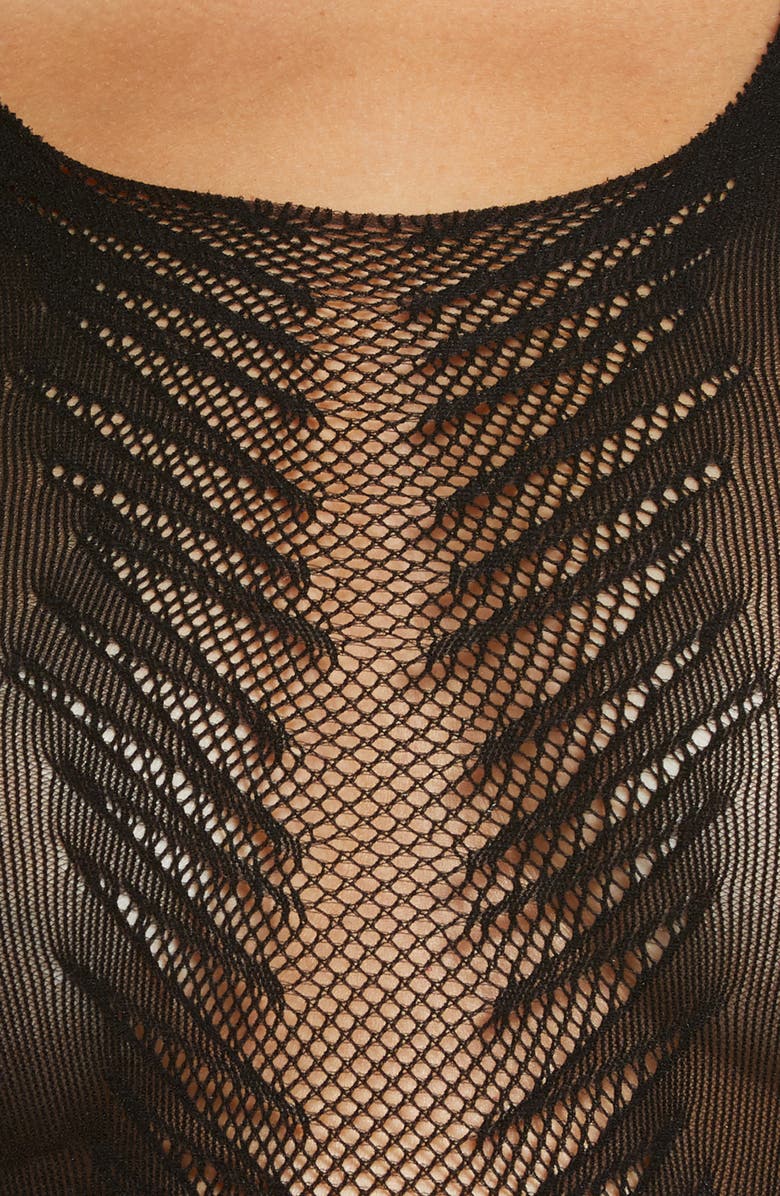 Hauty Mesh Hosiery Chemise, Alternate, color, 