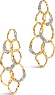 Alexis Bittar Solanales Crystal Linked Orb Drop Earrings