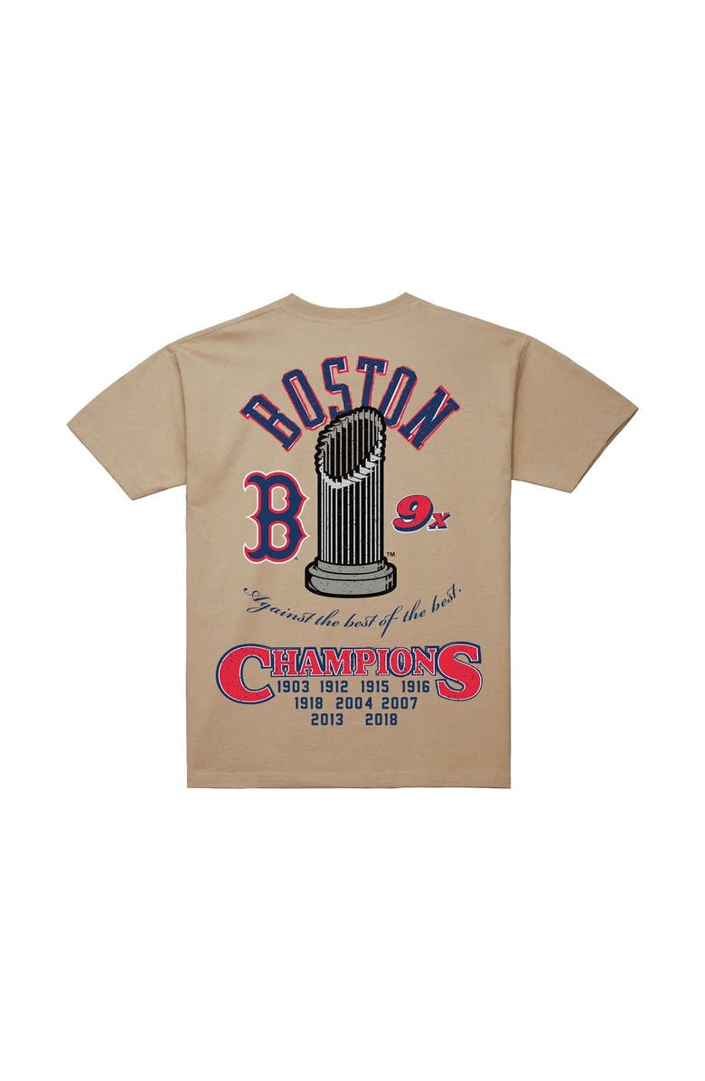 Mitchell & Ness Men's Mitchell & Ness  Cream Boston Red Sox Legacy Defined T-Shirt, Alternate, color, Cream