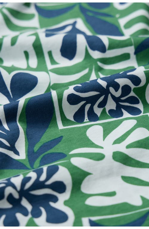Seasalt Cornwall Poisson Print Organic Cotton T-shirt In Collage Seaweed Hedgerow