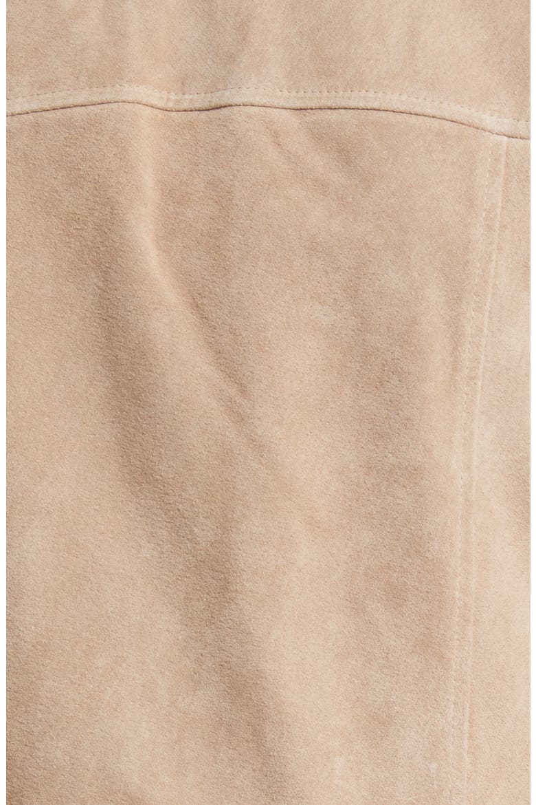 Suede Moto Jacket, Alternate, color, COLD FOAM