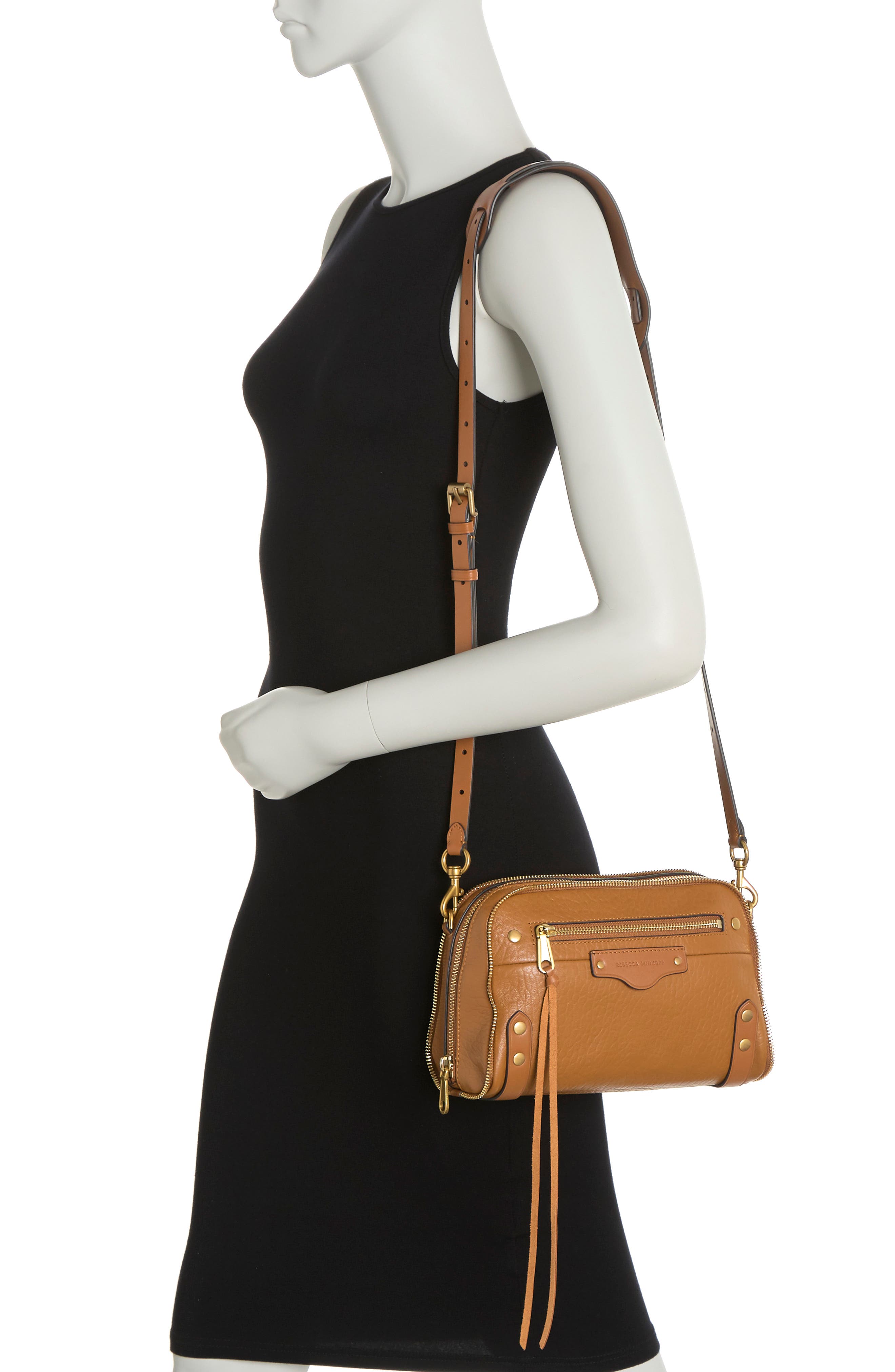 Rebecca Minkoff Leather Crossbody Bag, Alternate, color, 