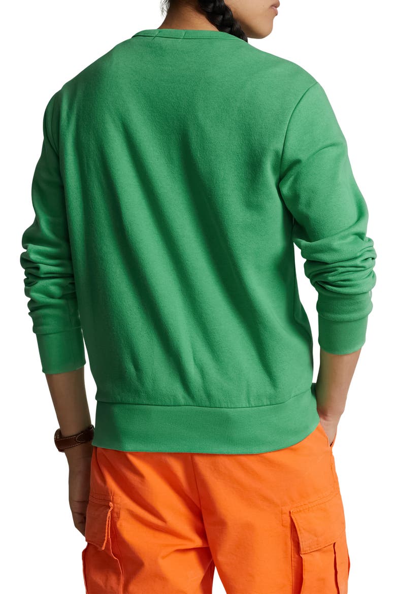 Logo Fleece Sweatshirt, Alternate, color, CLASSIC KELLY