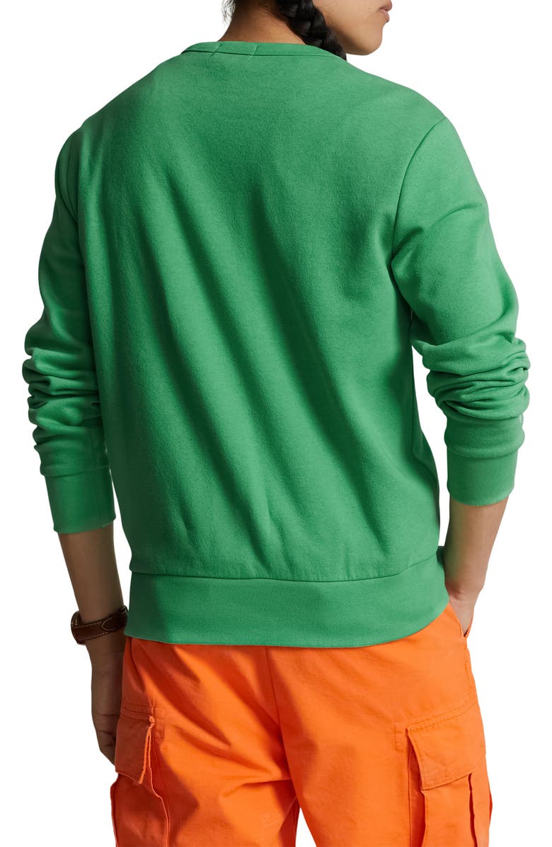 Polo Ralph Lauren Logo Fleece Sweatshirt, Alternate, color, Classic Kelly