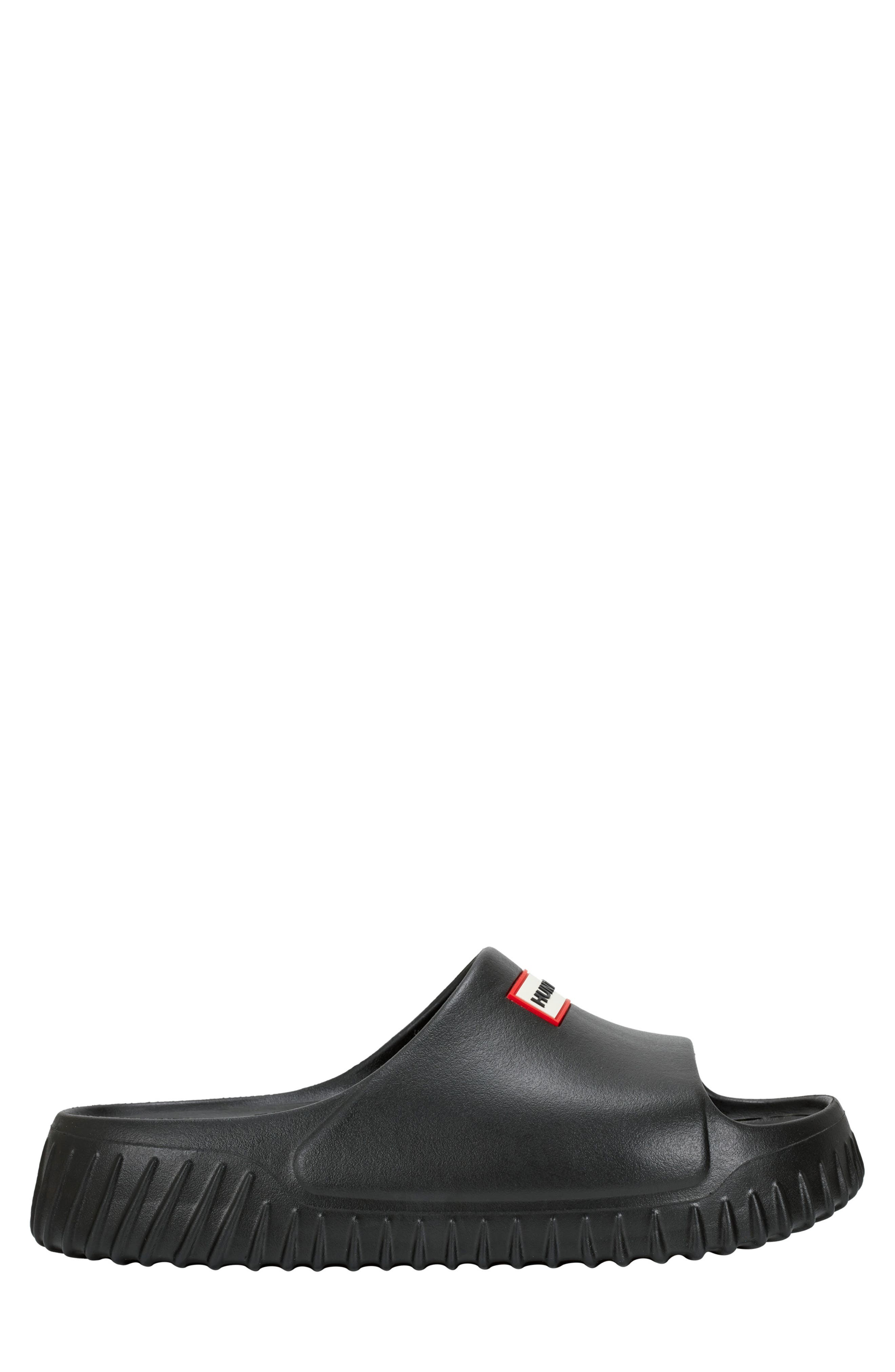Hunter Finn Slide Sandal, Alternate, color, Black