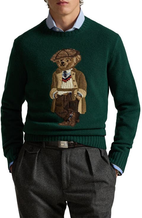 Polo Bear Wool & Cashmere Crewneck Sweater