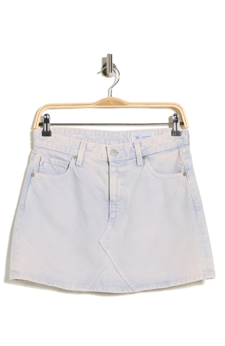 AG Remy Denin Minskirt, Main, color, Icy Lavender