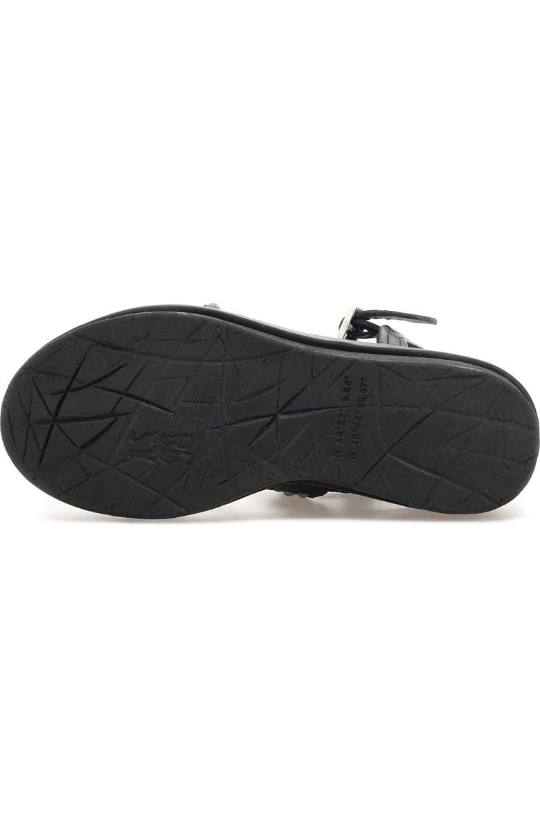 A.S.98 Shiloh Studded Wedge Sandal, Alternate, color, Black