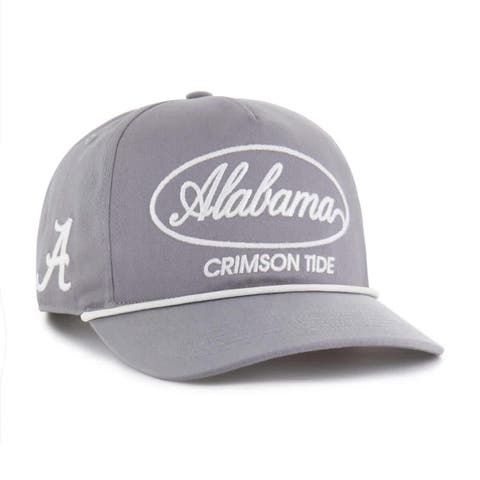 Men's '47 Gray Alabama Crimson Tide Contemporary Basics Foundational Rope Hitch Adjustable Hat