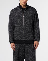 PHILIPP PLEIN Jacquard Tracksuit Jacket Monogram Men