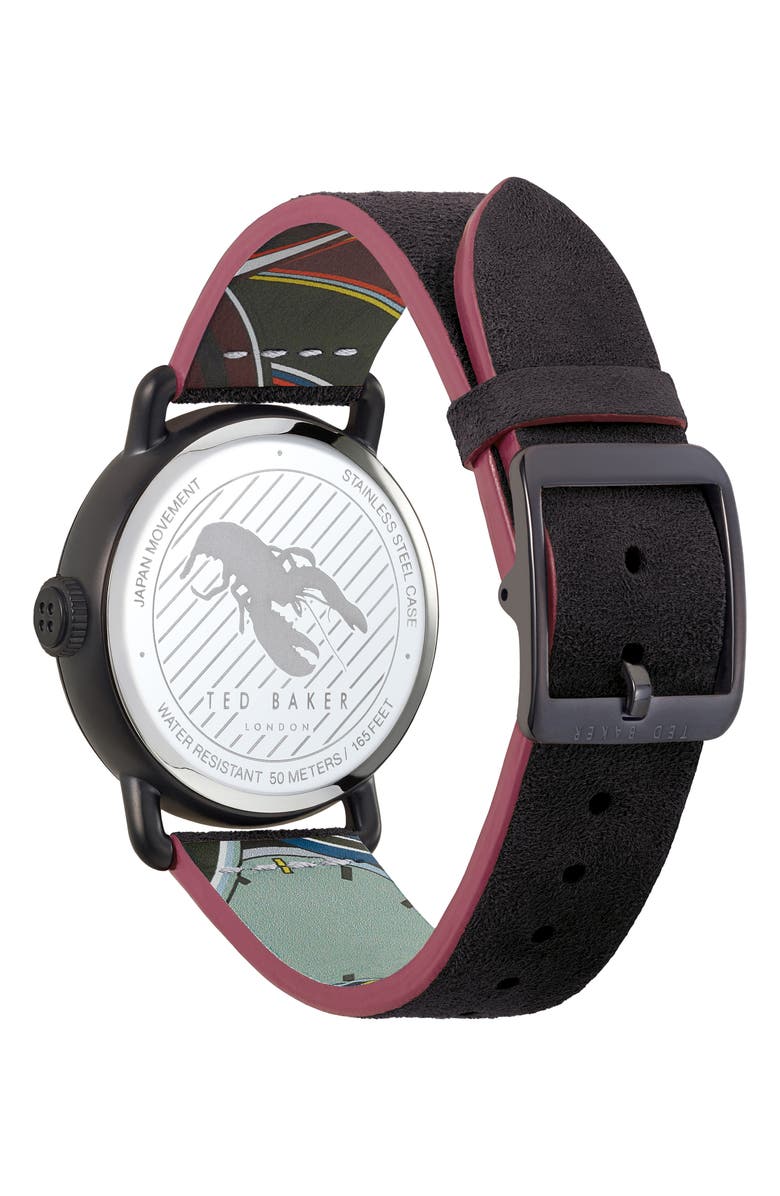 Ted Baker London Tomcooa Leather Strap Watch, 40mm, Alternate, color,