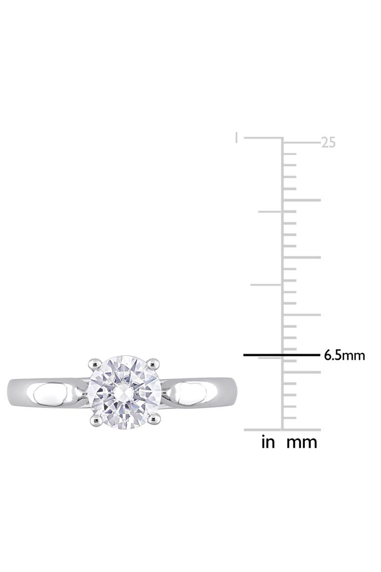 1CT DEW Moissanite Solitaire Ring, Alternate, color, Sterling Silver