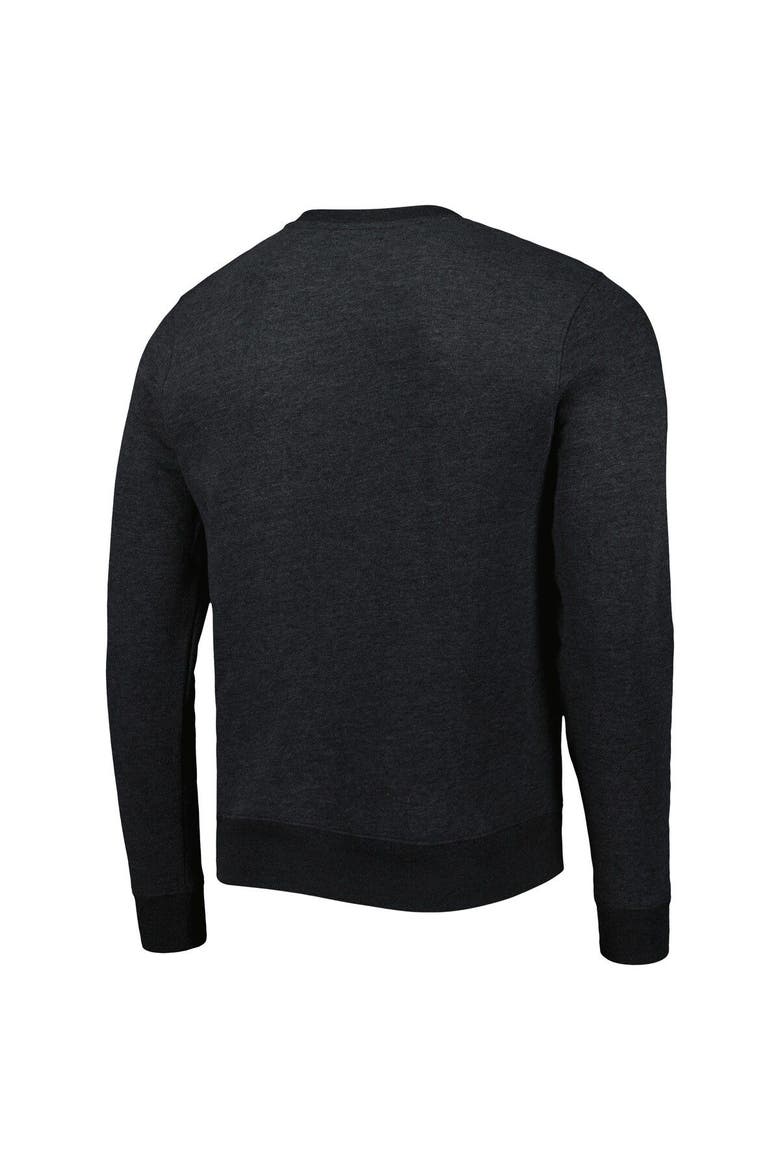 Men's '47 Heathered Black New Orleans Saints Bypass Tribeca Pullover Sweatshirt, Alternate, color, Black