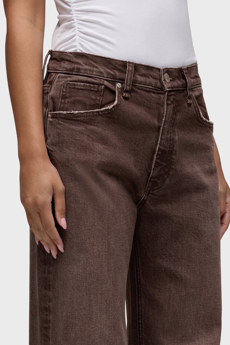 Jodie Loose Wide Leg Jeans, Alternate, color, WALNUT