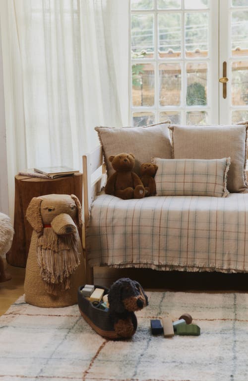 Lorena Canals Tartan Throw Blanket In Neutral